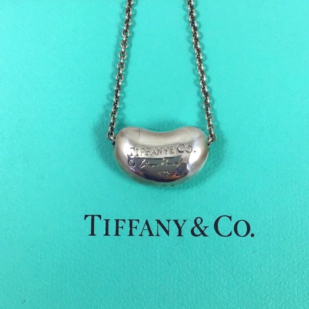 Authentic Tiffany & Co. Bean Pendant Necklace
